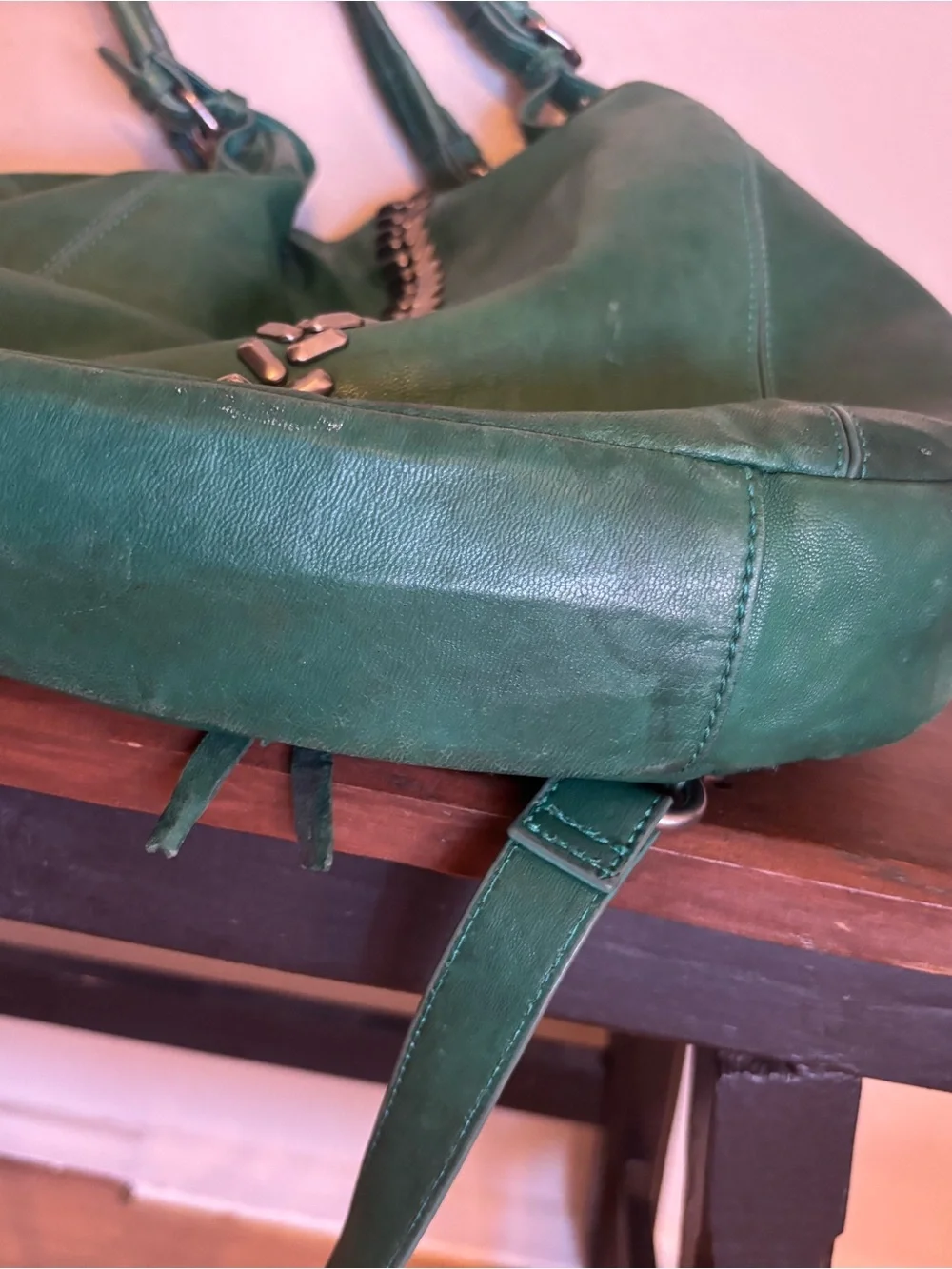 Lucky Brand Teal Green Hobo Shoulder Bag
